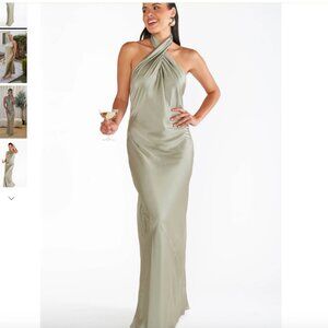 BHLDN Jasmine Halter Maxi Dress